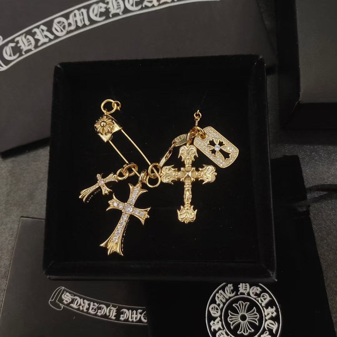 Martin Graham brooch in polished metal-tone – main product view
