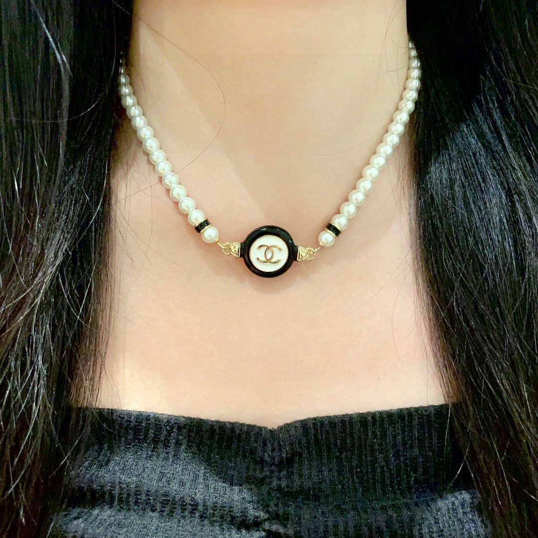 Martin Graham pendant necklace in polished metal-tone – main product view
