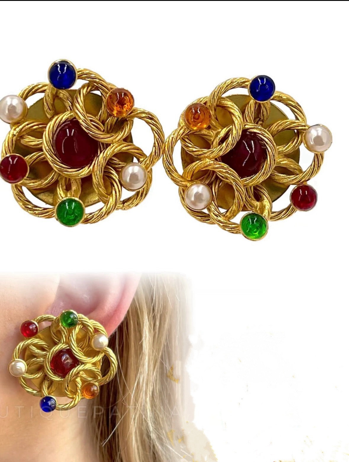 Martin Graham earrings in polished metal-tone – main product view