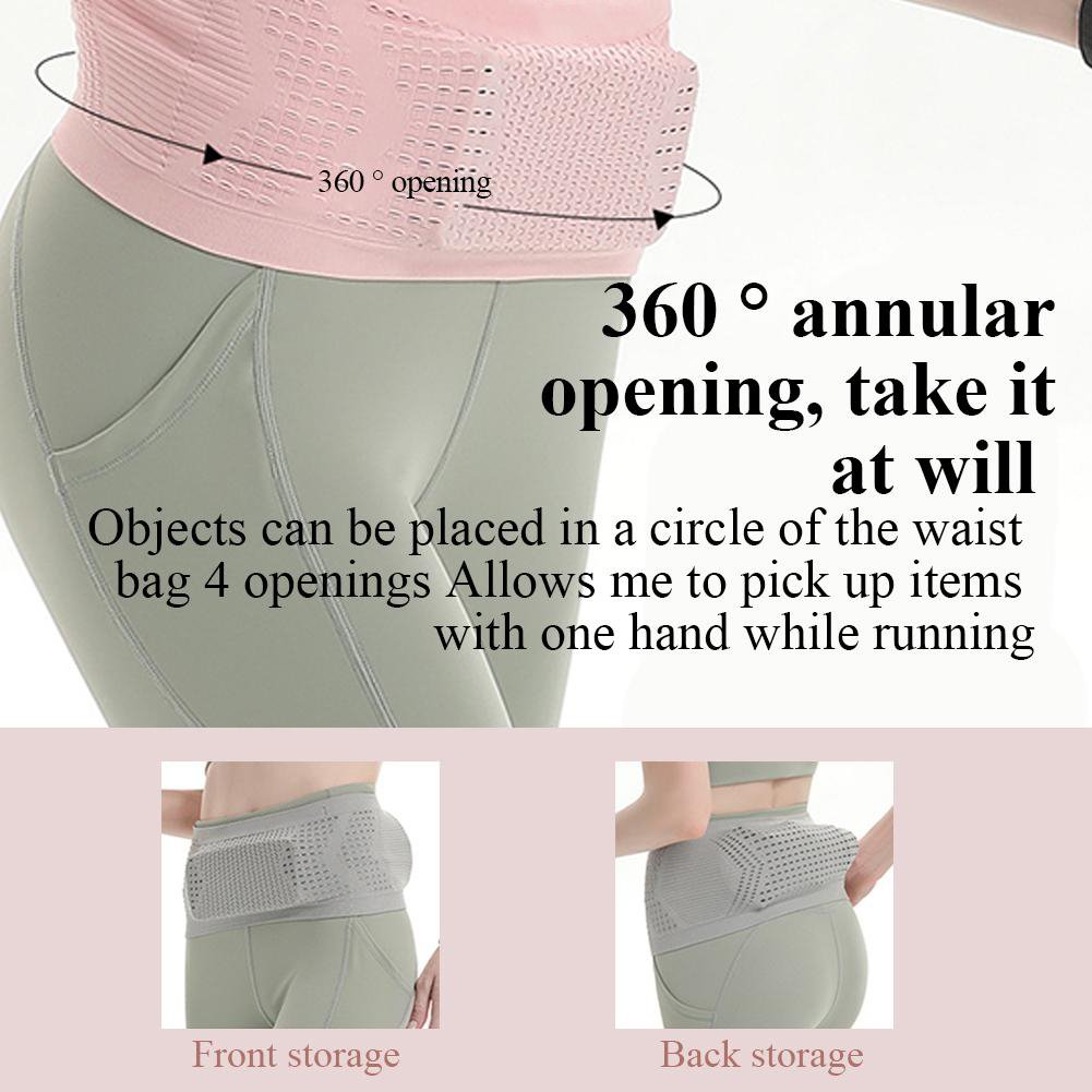 Multifunctional Knit Breathable Concealed Waist Bag Clothing & Accessories
