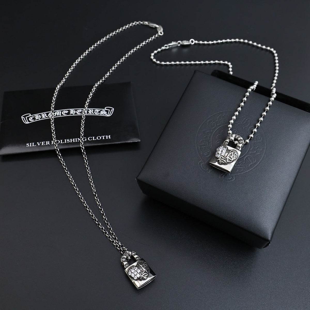Martin Graham pendant necklace in polished metal-tone – main product view