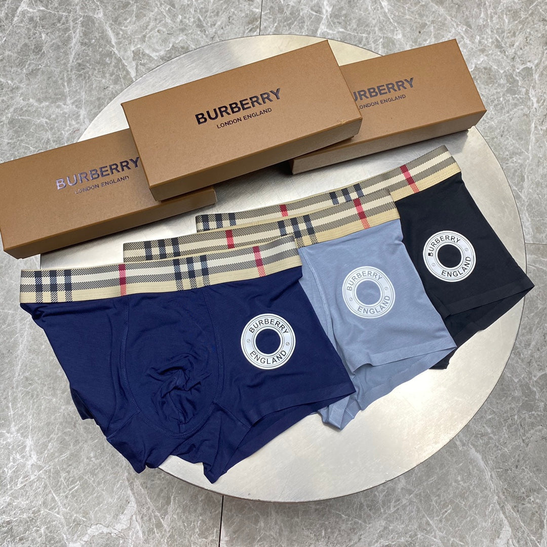 Burberry Modal Men's Boxer Briefs - 3-Piece Box - Sizes L-XXXL