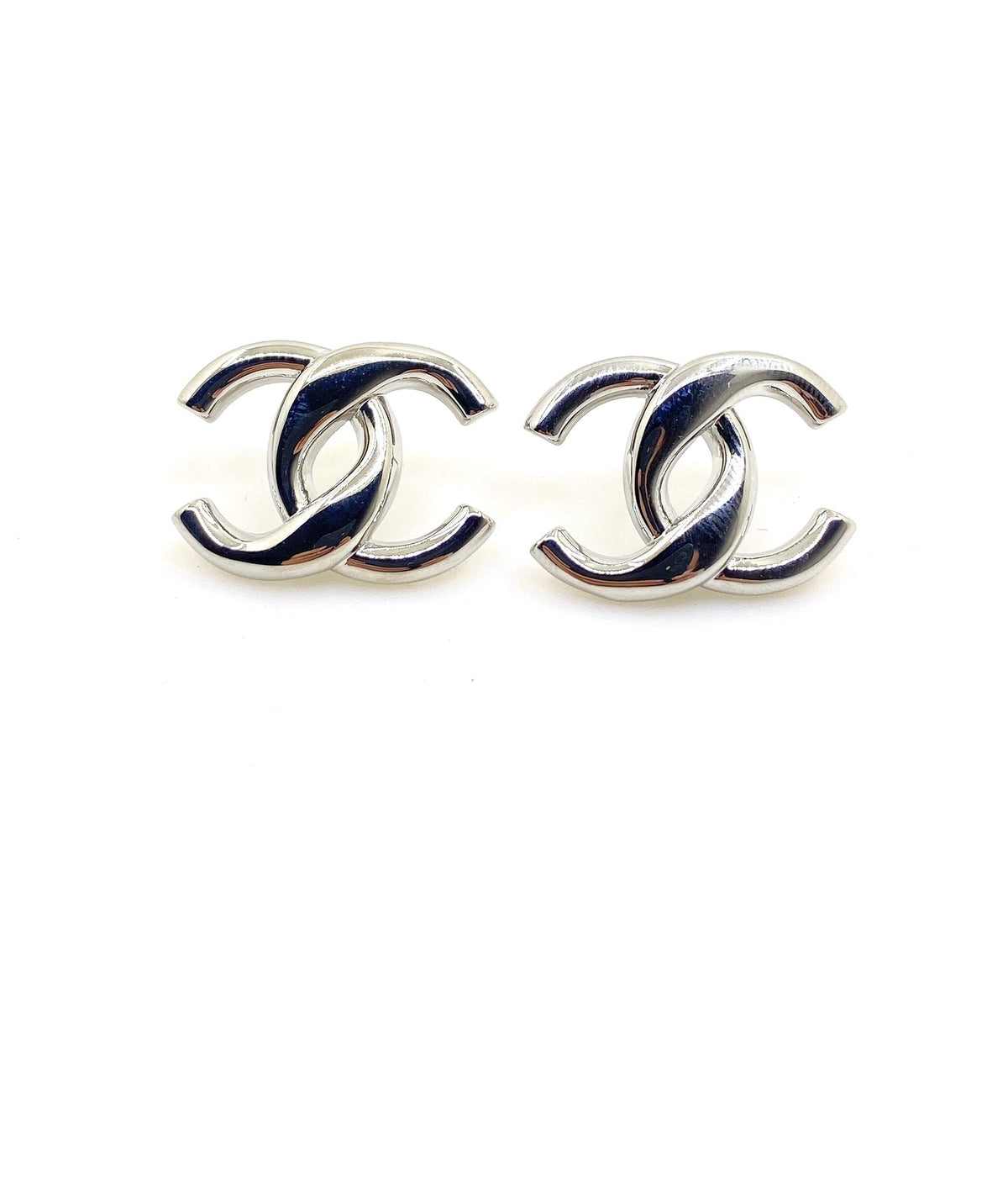 Martin Graham stud earrings in polished metal-tone – main product view