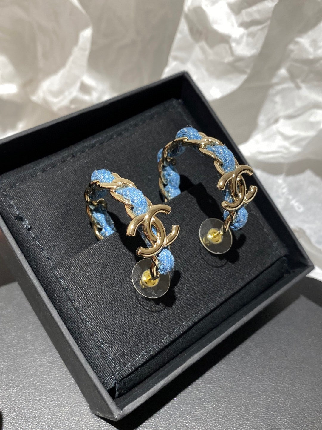 Martin Graham stud earrings in polished metal-tone – main product view