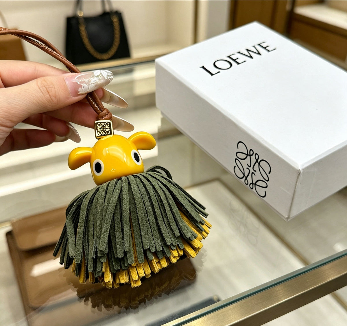 Martin Graham bag charm in polished metal-tone – main product view