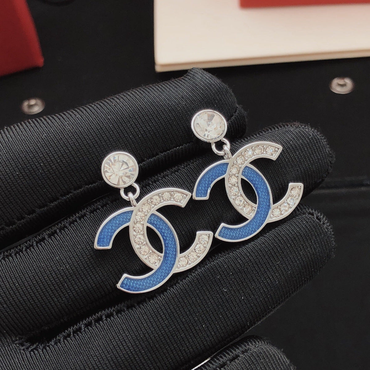 Martin Graham stud earrings in polished metal-tone – main product view