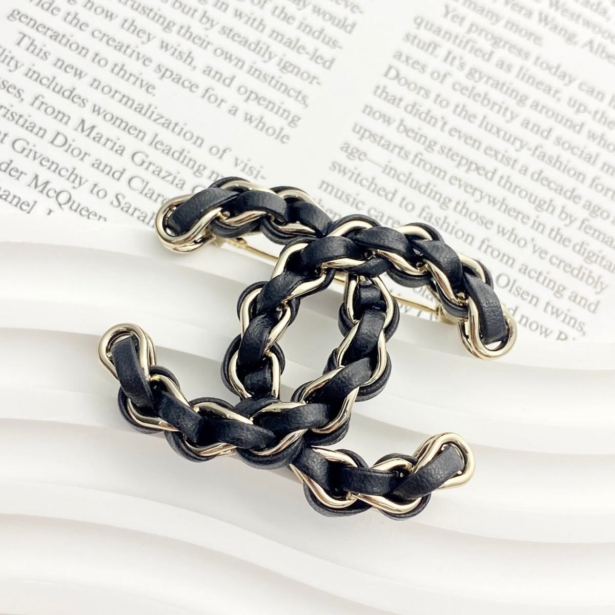 Martin Graham brooch in polished metal-tone – main product view