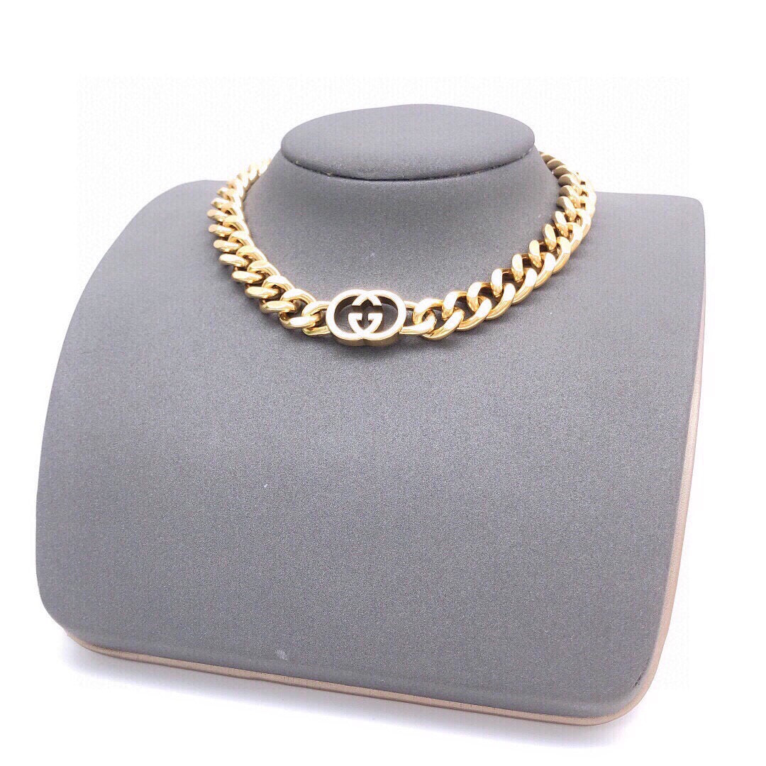 Martin Graham pendant necklace in polished metal-tone – main product view