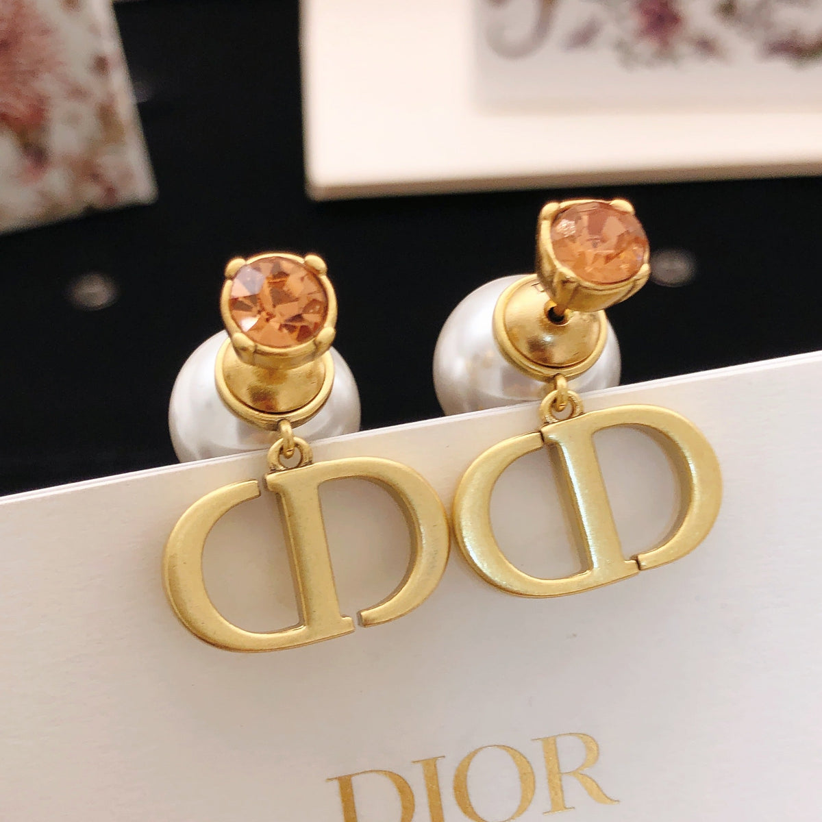 Martin Graham stud earrings in polished metal-tone – main product view