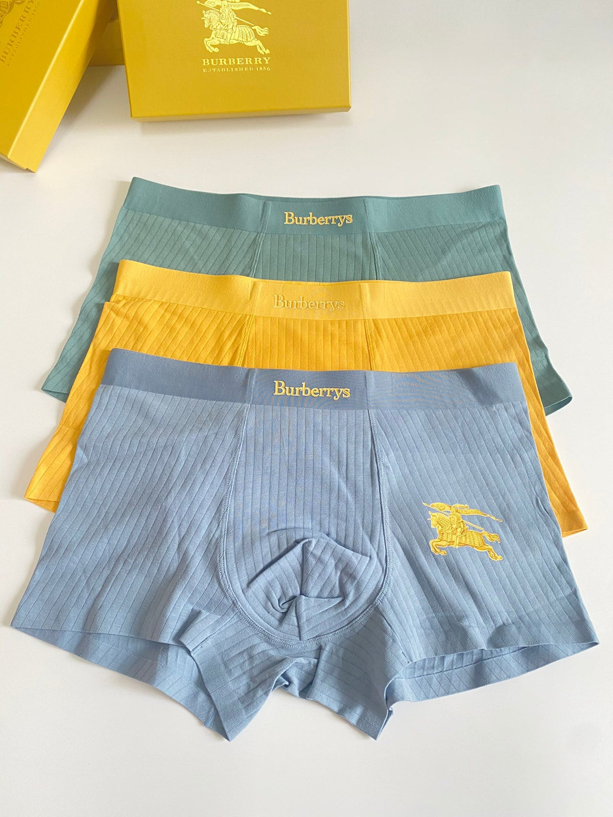 Burberry Horse Details Men's Boxer Briefs - 3-Piece Box