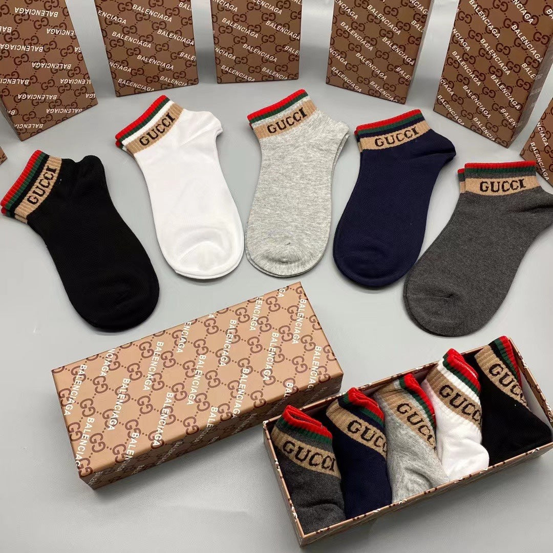 Gucci Mickey 86/14 Nylon-Spandex Breathable Socks – 5-Pair Pack