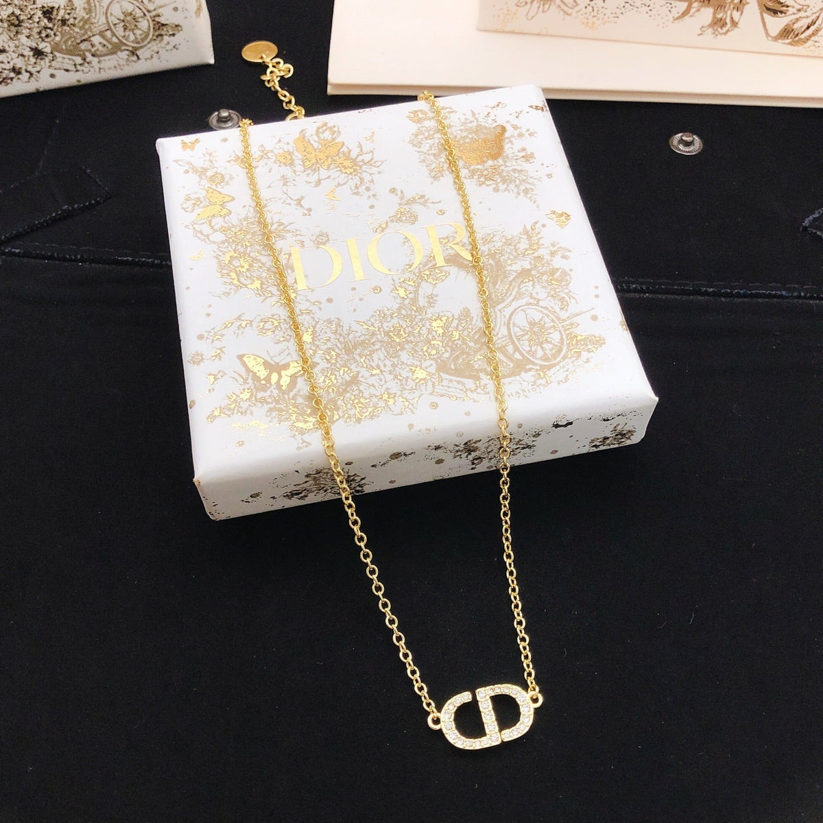 Martin Graham pendant necklace in polished metal-tone – main product view