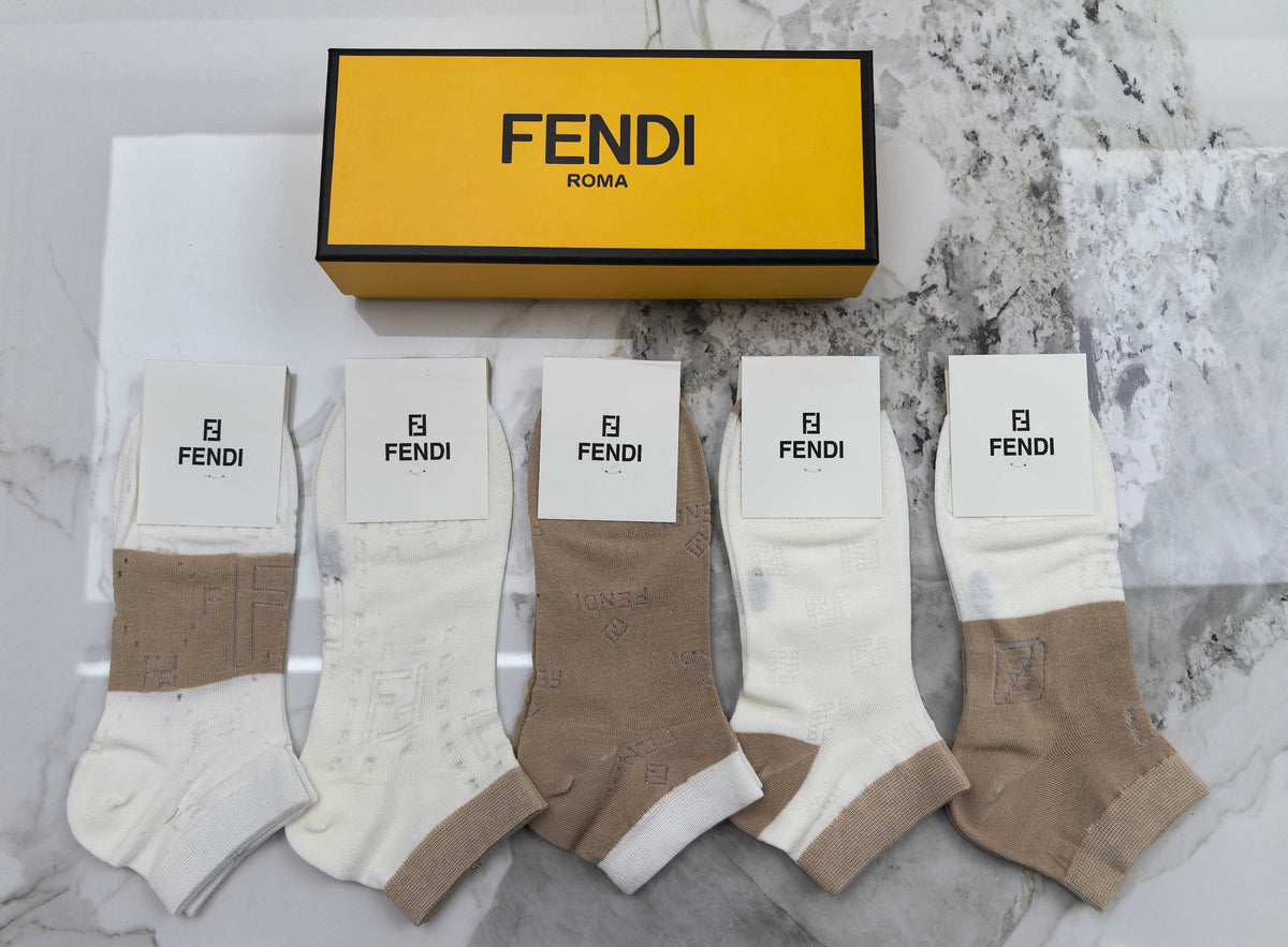 Fendi Modal Socks – 5-Pair Pack
