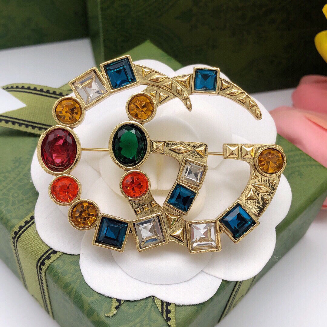 Martin Graham brooch in polished metal-tone – main product view