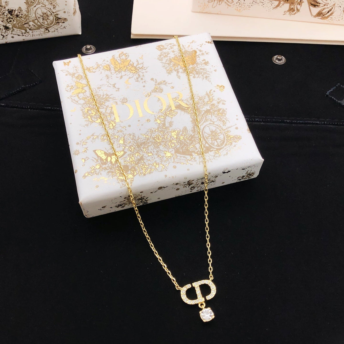Martin Graham pendant necklace in polished metal-tone – main product view