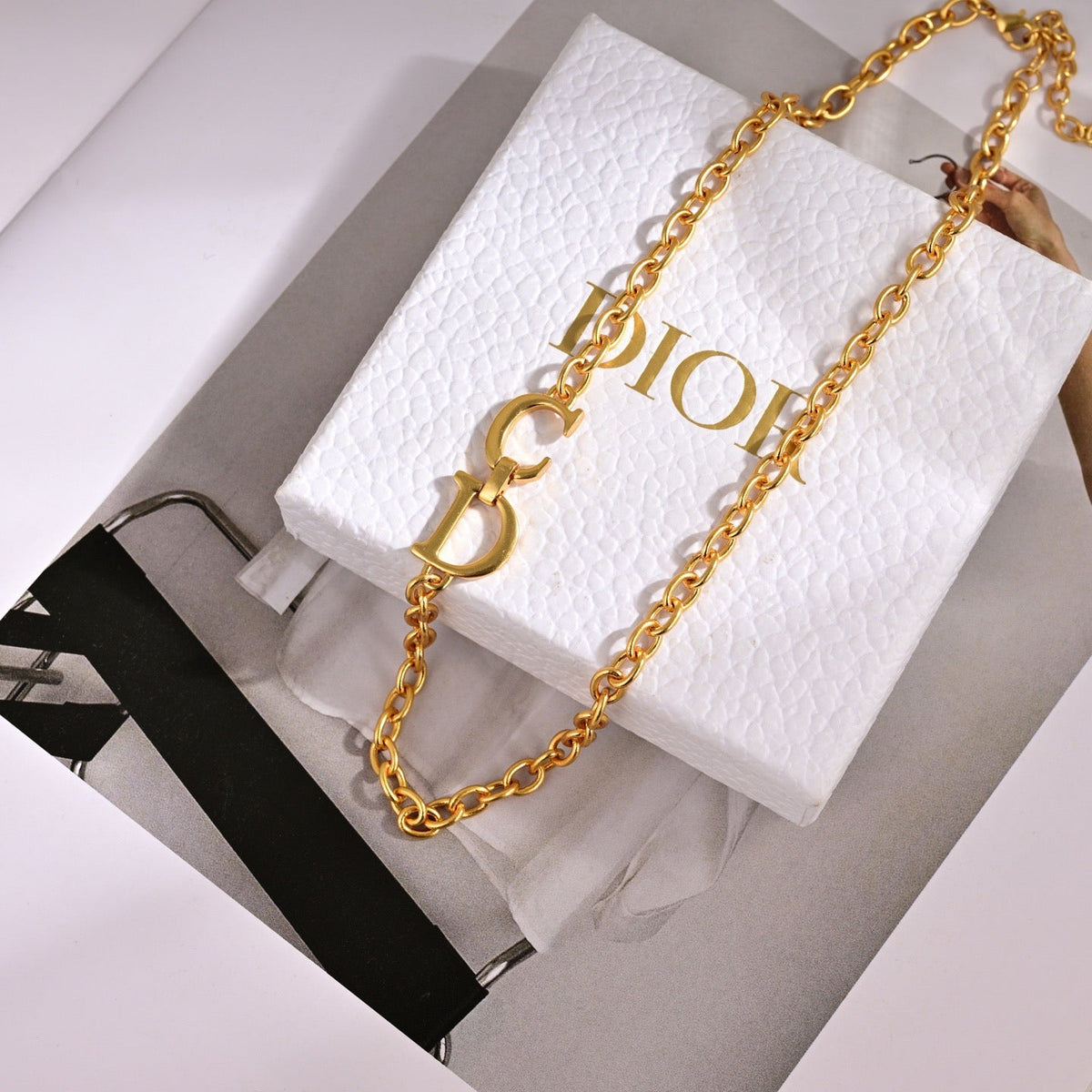 Martin Graham pendant necklace in polished metal-tone – main product view