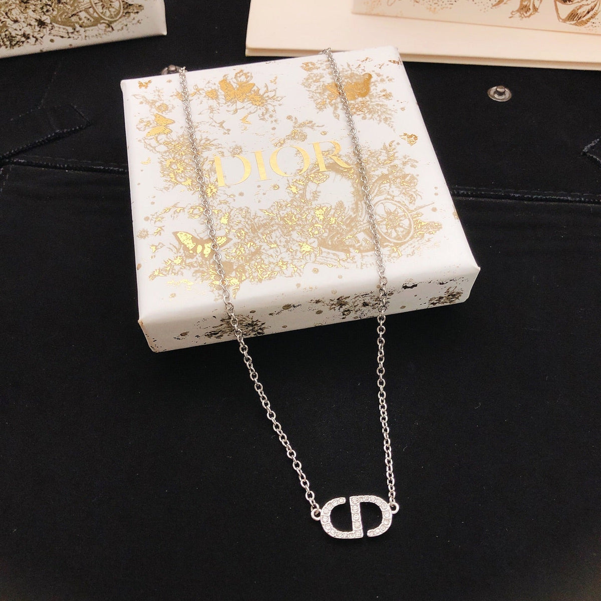 Martin Graham pendant necklace in polished metal-tone – main product view