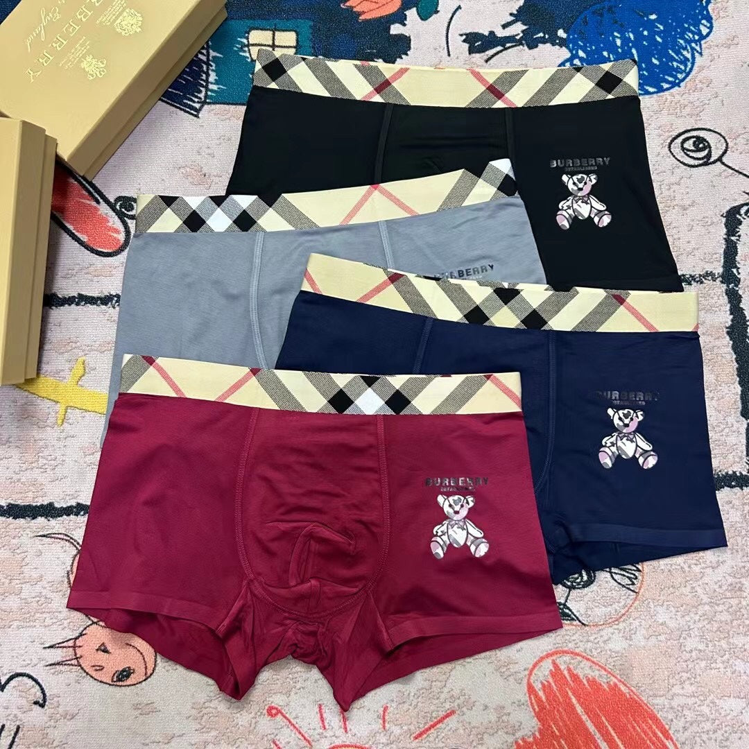 Burberry Clean Logo Waistbands Men's Boxer Briefs - 3-Piece Box