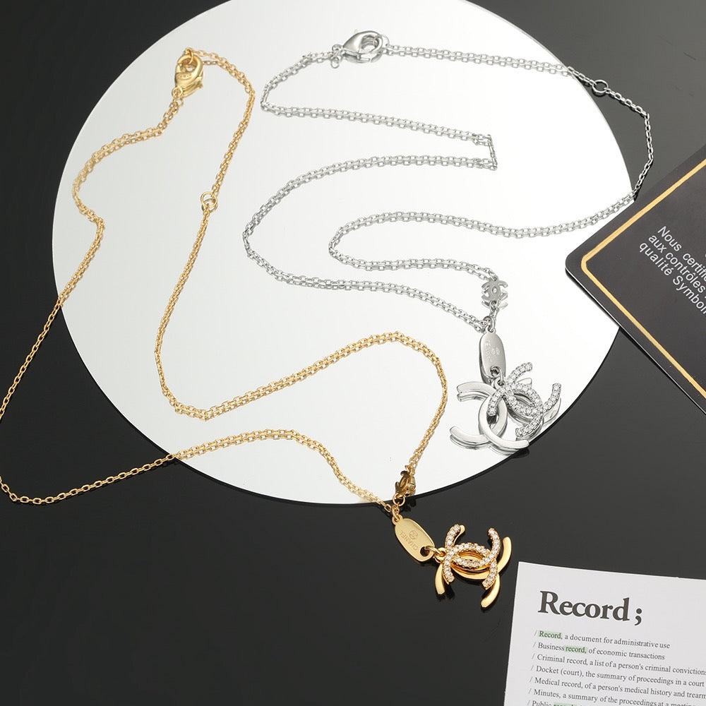 Martin Graham pendant necklace in polished metal-tone – main product view