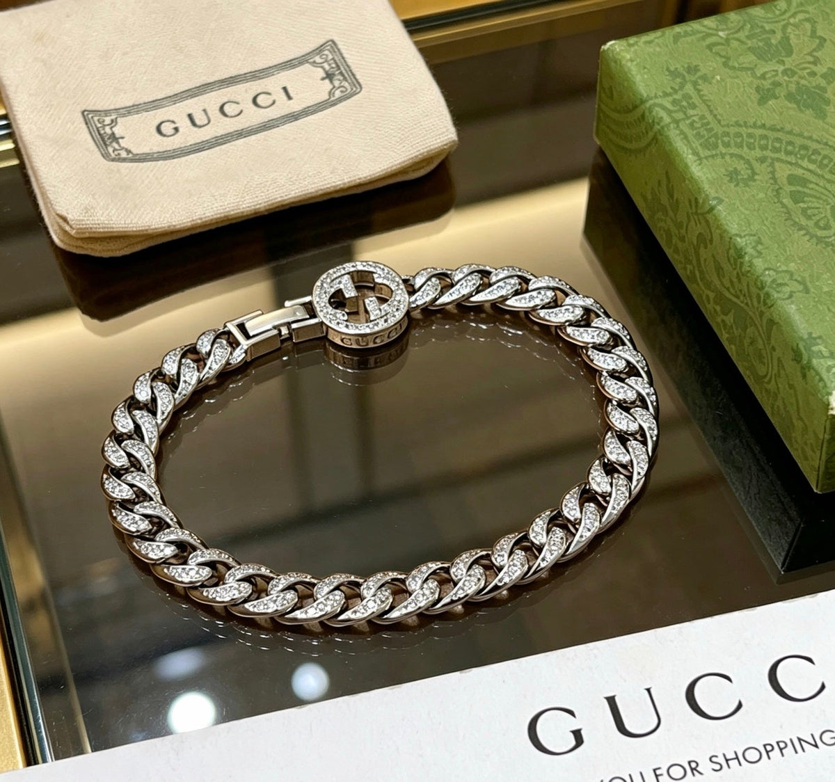 Martin Graham bracelet in polished metal-tone – main product view