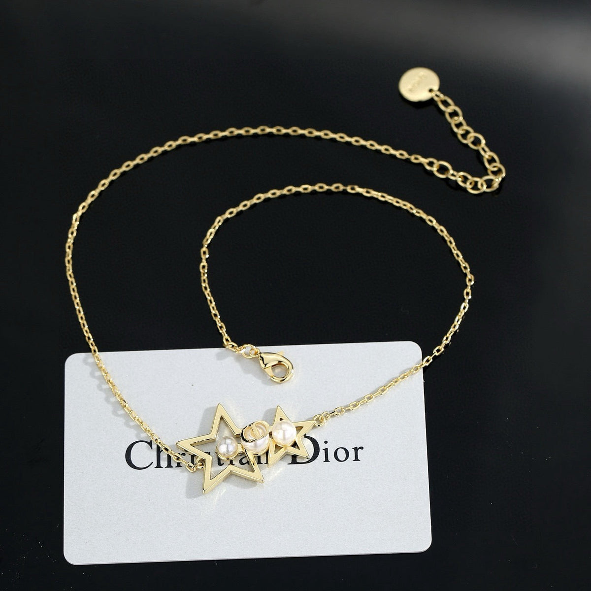 Martin Graham pendant necklace in polished metal-tone – main product view