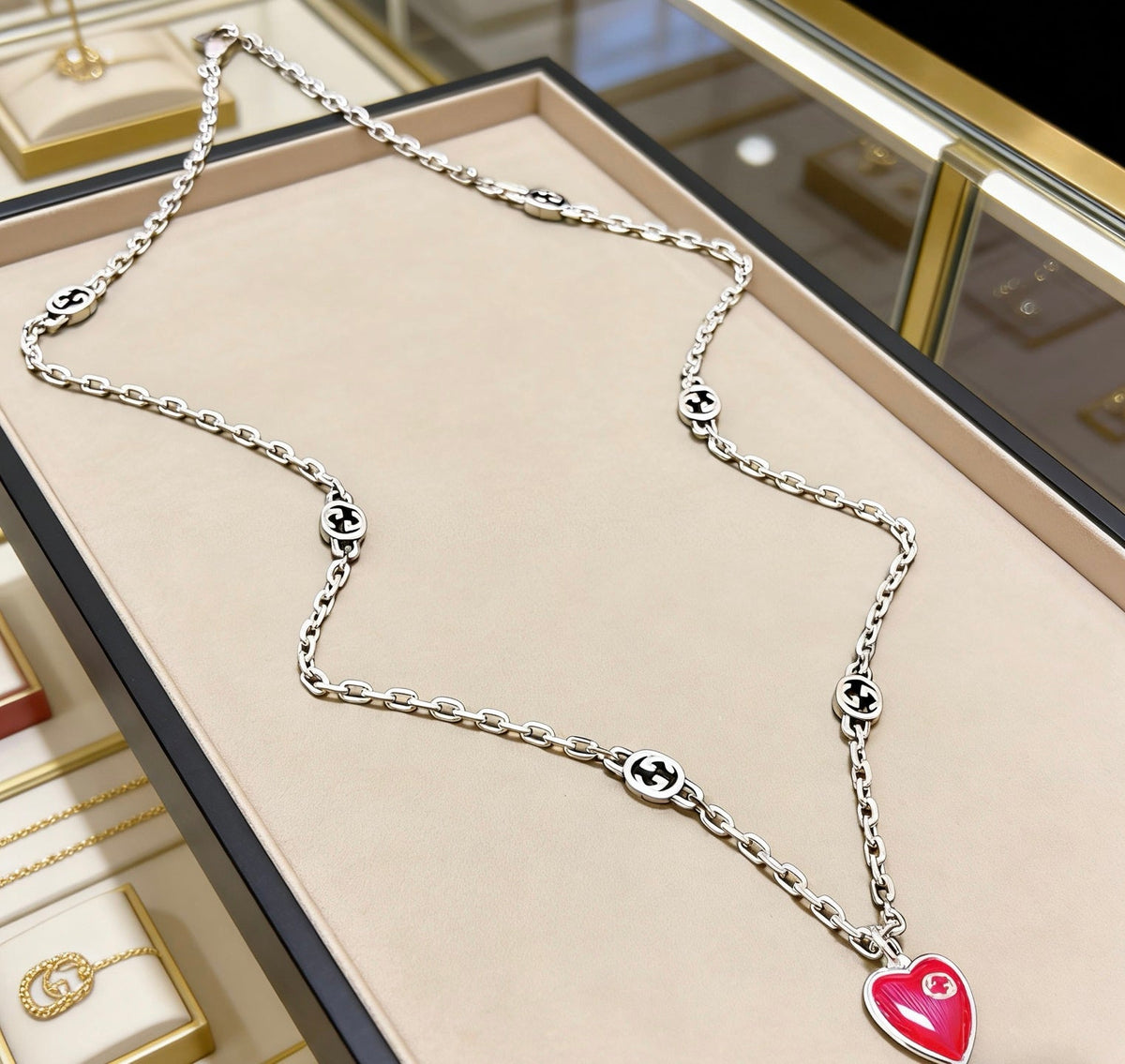 Martin Graham pendant necklace in polished metal-tone – main product view