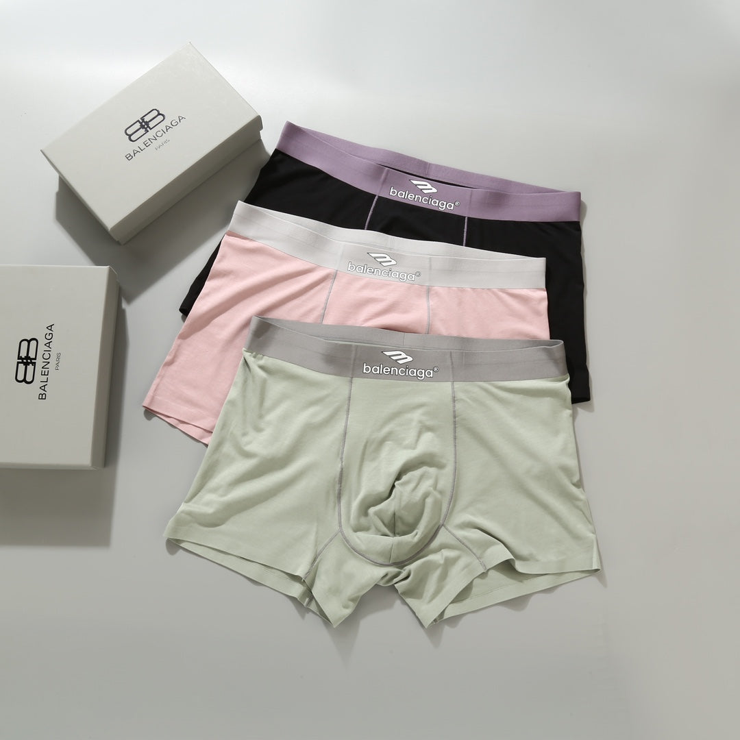 Balenciaga Modal-Blend Men's Underwear - 3-Piece Box
