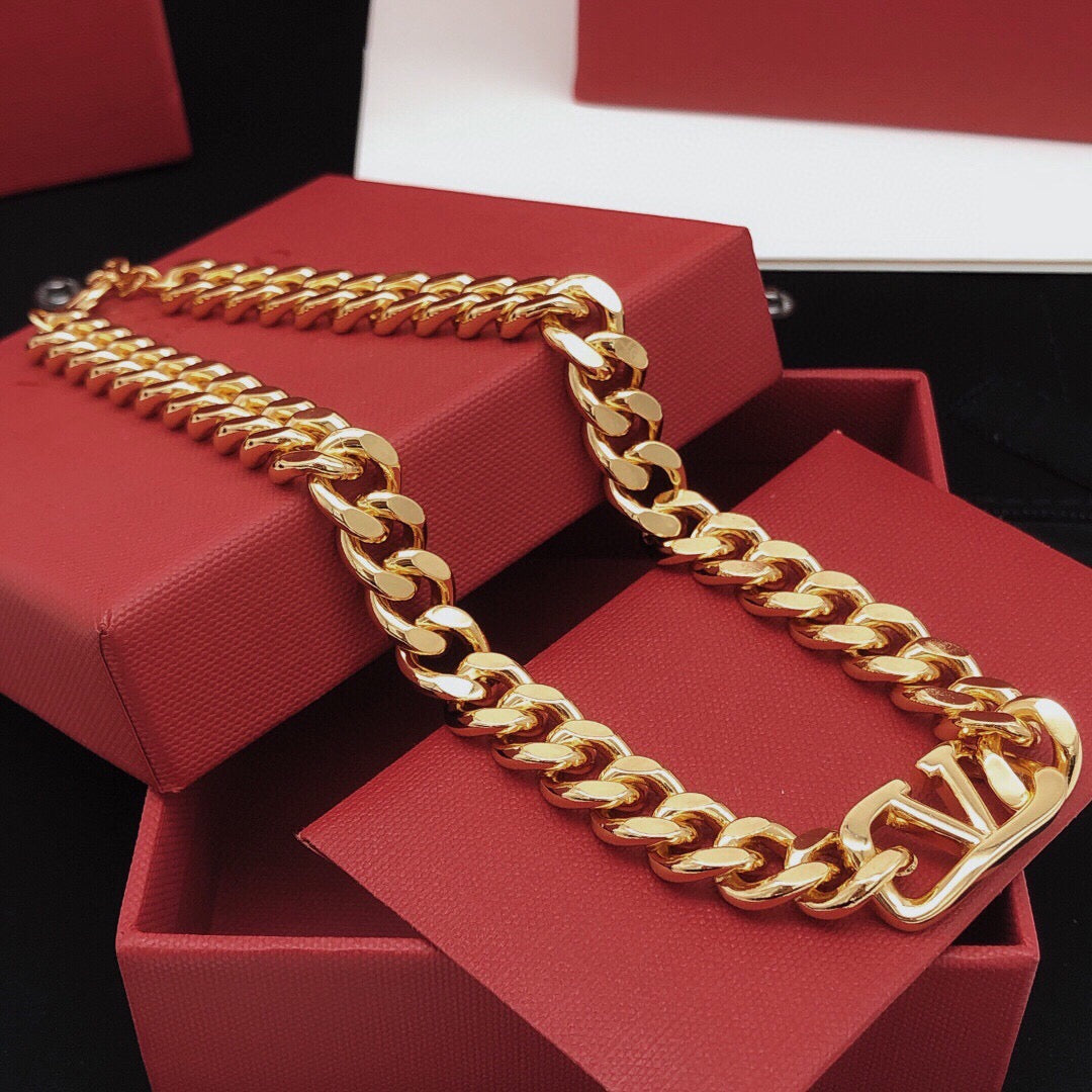 Martin Graham pendant necklace in polished metal-tone – main product view