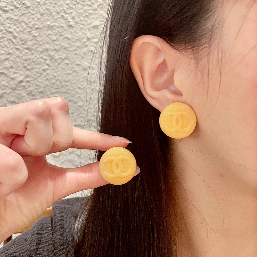 Martin Graham stud earrings in polished metal-tone – main product view