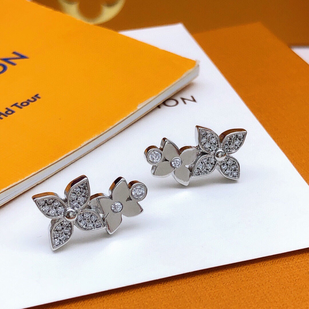 Martin Graham stud earrings in polished metal-tone – main product view