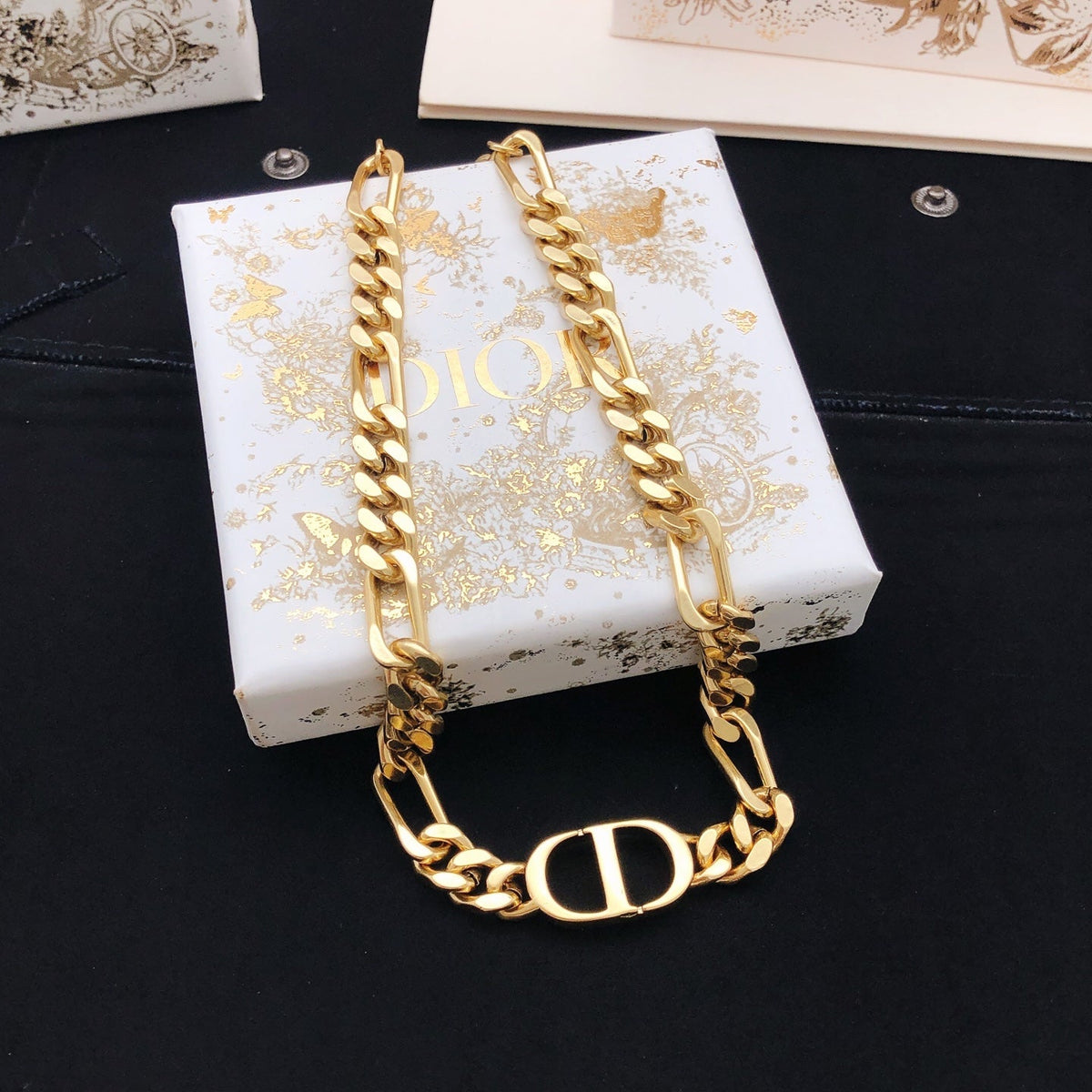 Martin Graham pendant necklace in polished metal-tone – main product view