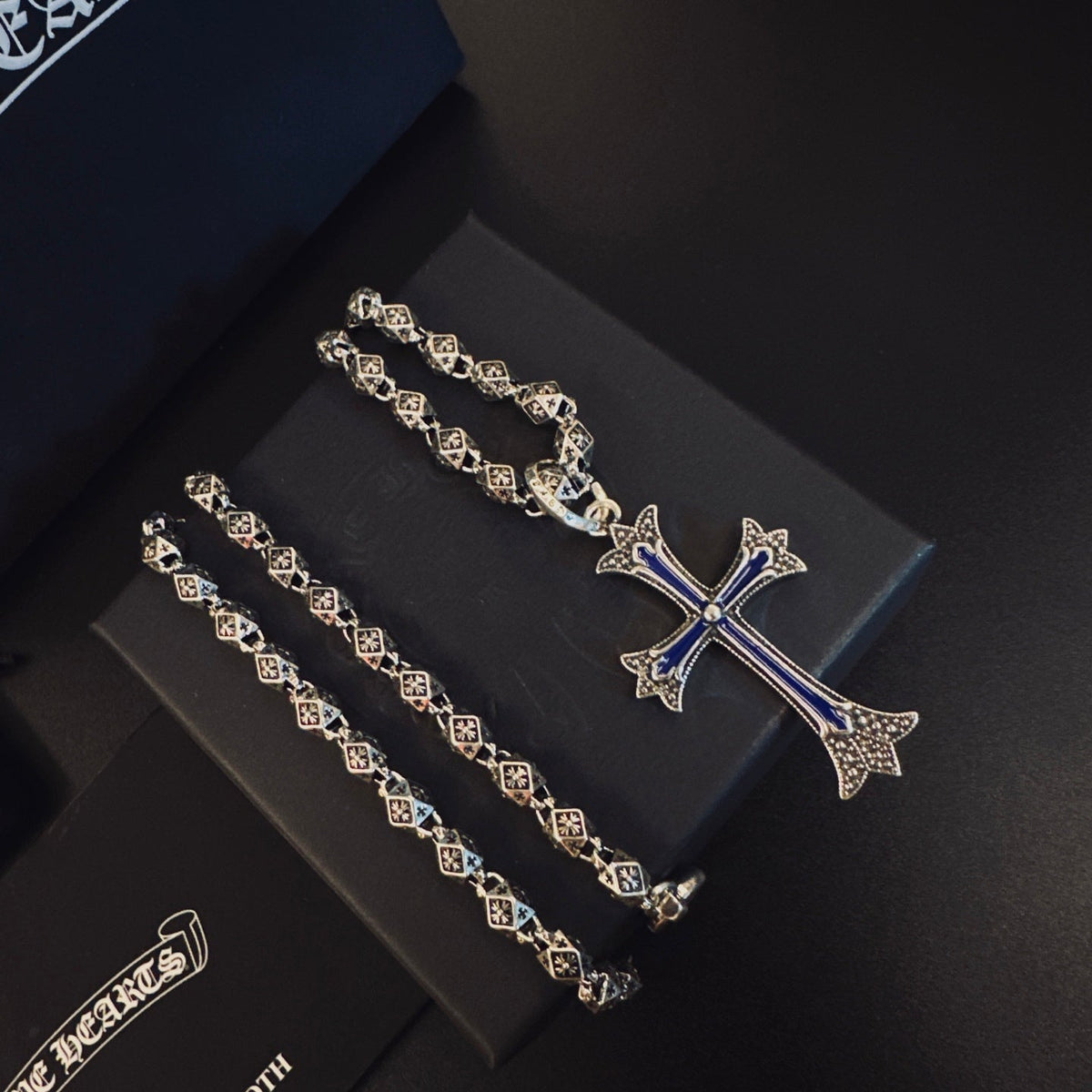Martin Graham pendant necklace in polished metal-tone – main product view