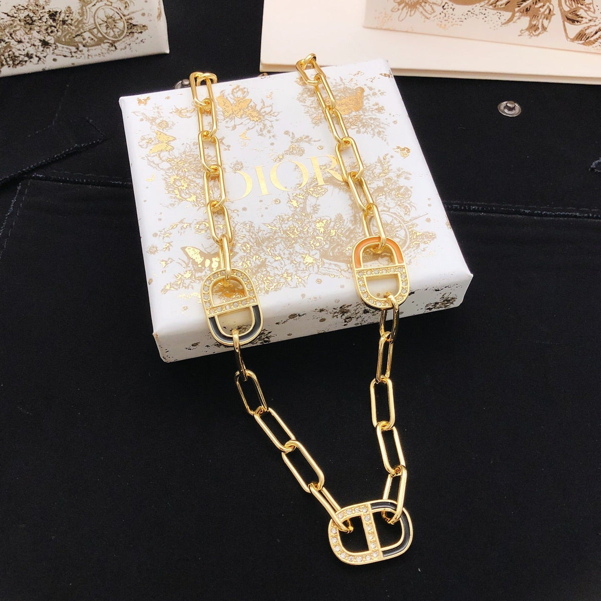 Martin Graham pendant necklace in polished metal-tone – main product view