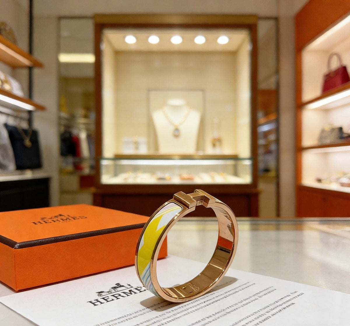 Martin Graham bangle in polished metal-tone – main product view