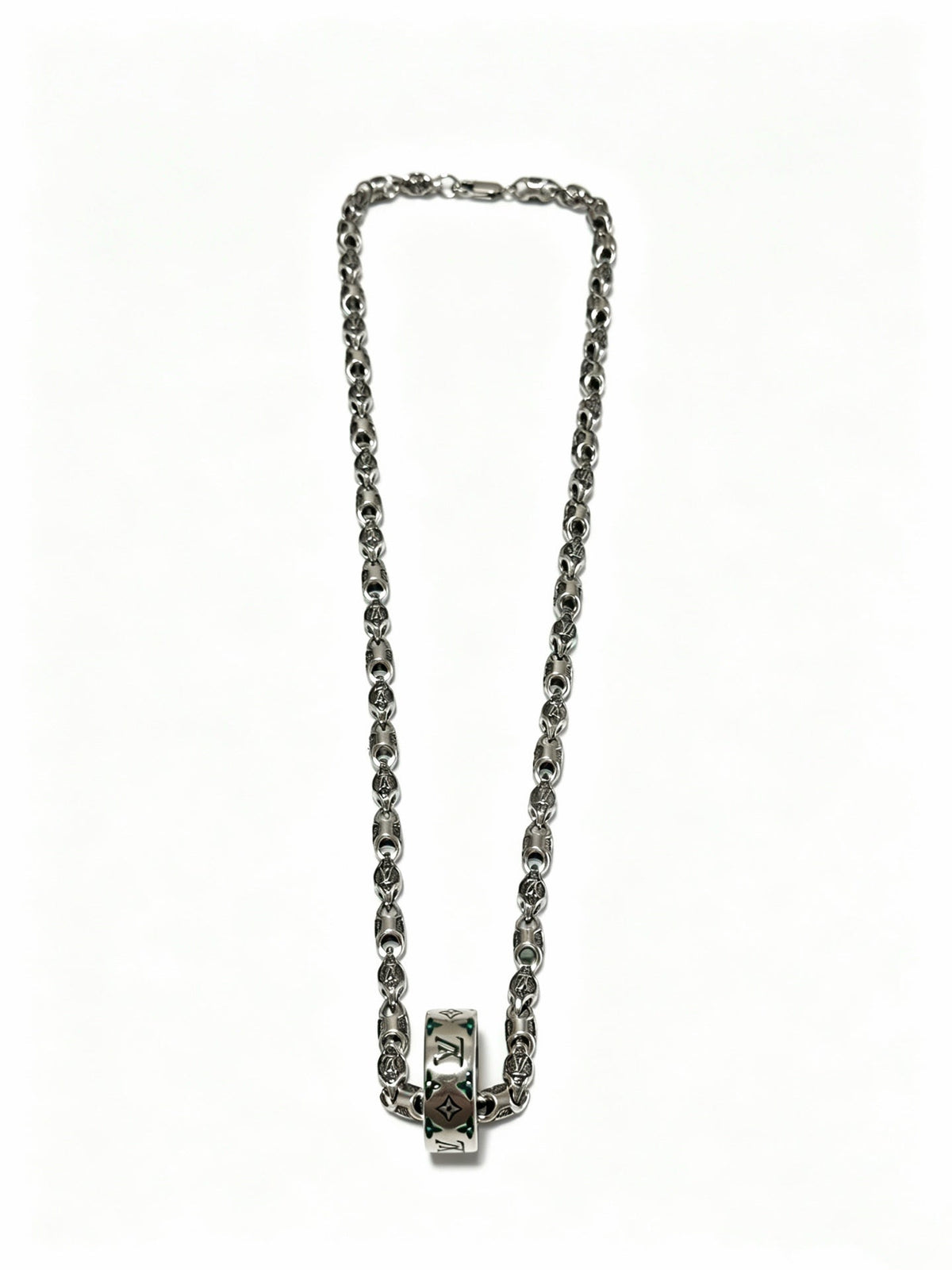 Martin Graham pendant necklace in polished metal-tone – main product view