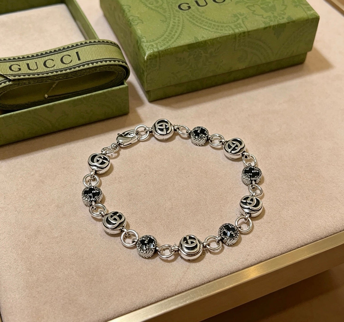Martin Graham bracelet in polished metal-tone – main product view