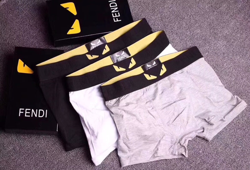Fendi Eye-Shaped Waistband Motifs Men's Boxer Briefs