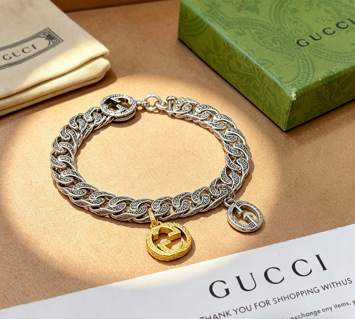 Martin Graham bracelet in polished metal-tone – main product view