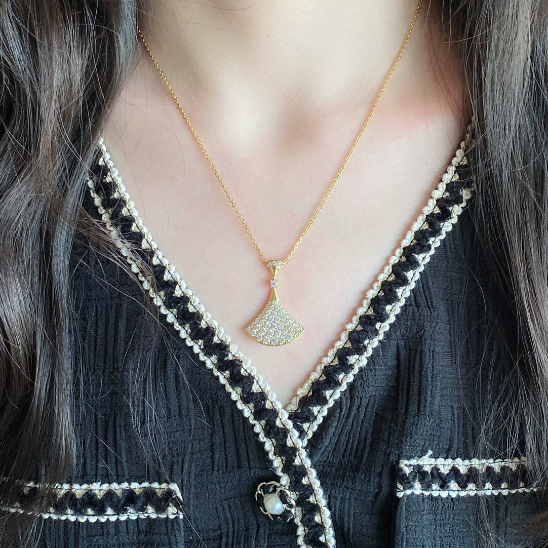 Martin Graham pendant necklace in polished metal-tone – main product view