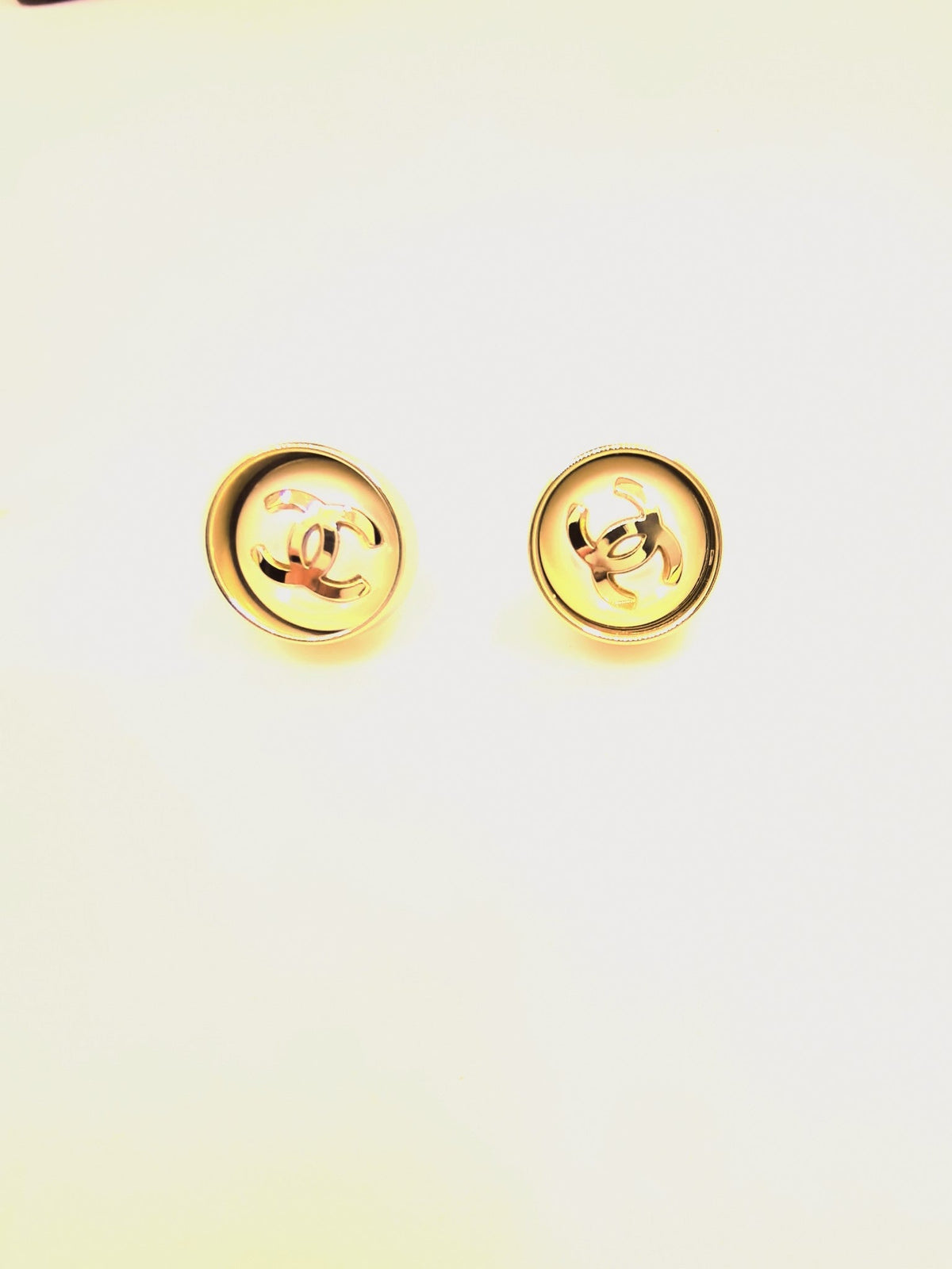 Martin Graham stud earrings in polished metal-tone – main product view