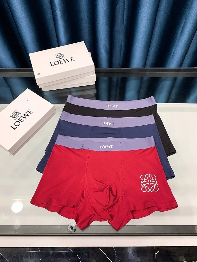 Loewe Anagram-Style Graphics Men's Boxer Briefs - 3-Piece Box