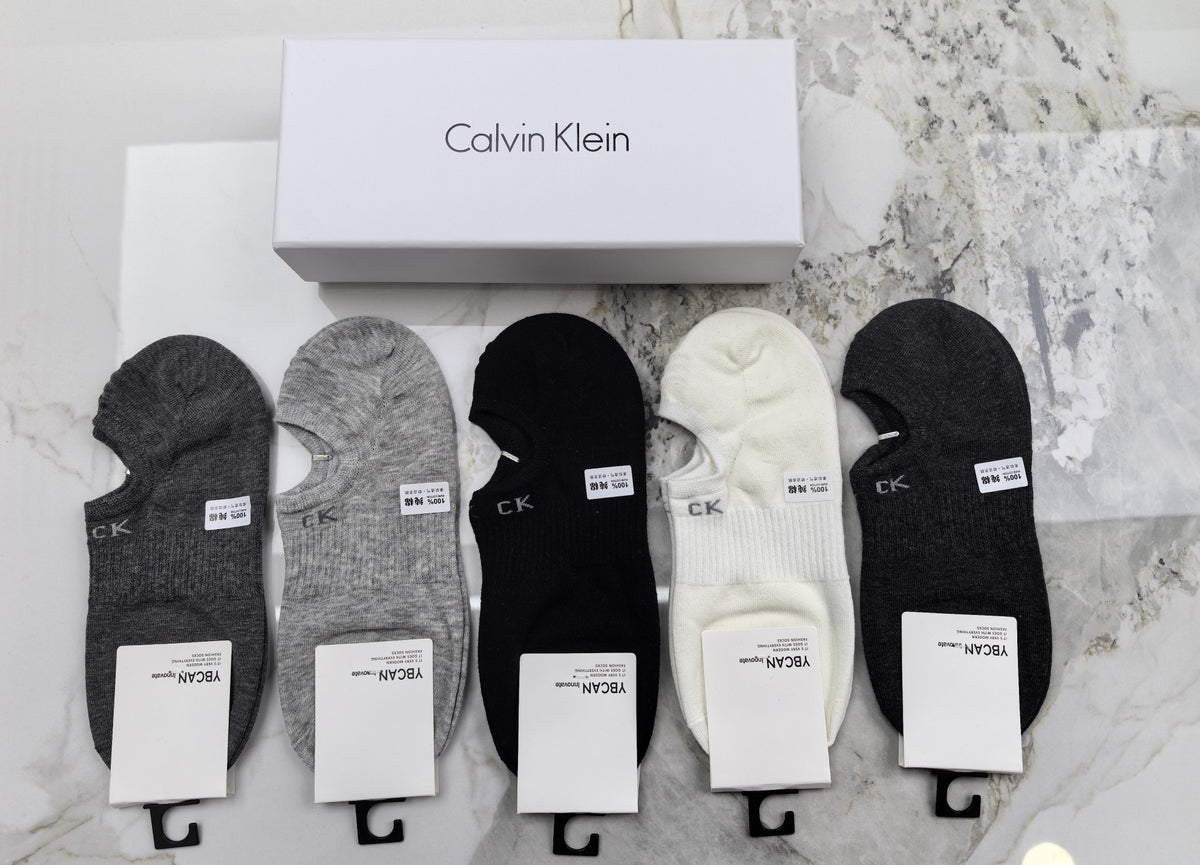 Calvin Klein Cotton Stay-Put Heel Low-Cut Socks