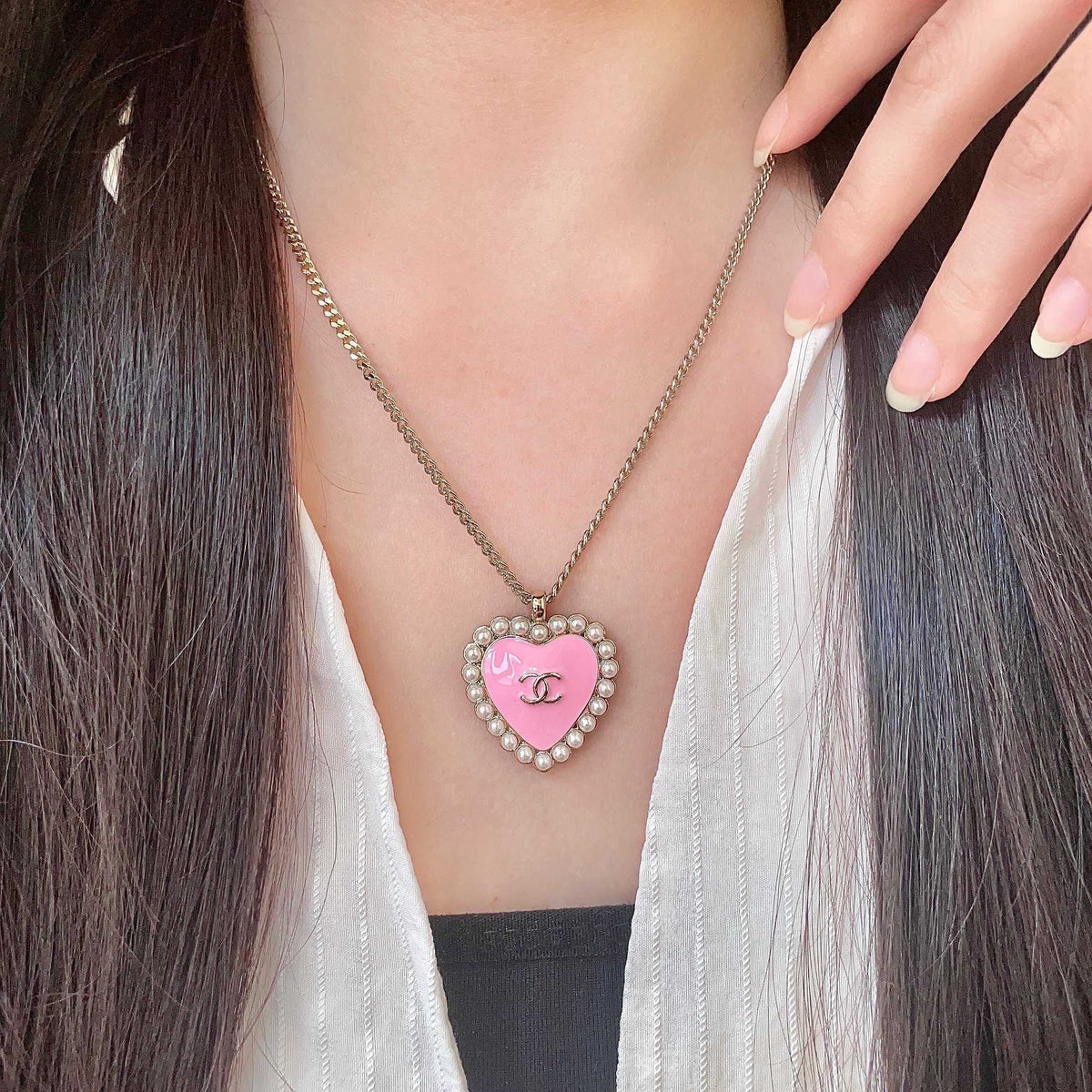 Martin Graham pendant necklace in polished metal-tone – main product view