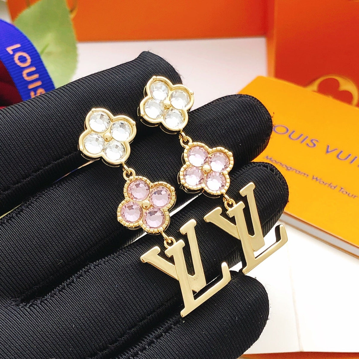 Martin Graham stud earrings in polished metal-tone – main product view