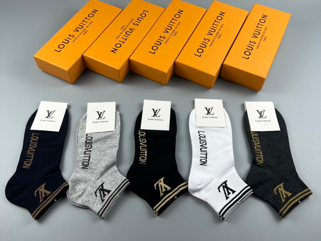 Louis Vuitton Small Initial No-Show Socks