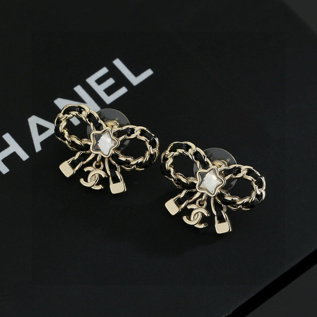 Martin Graham stud earrings in polished metal-tone – main product view