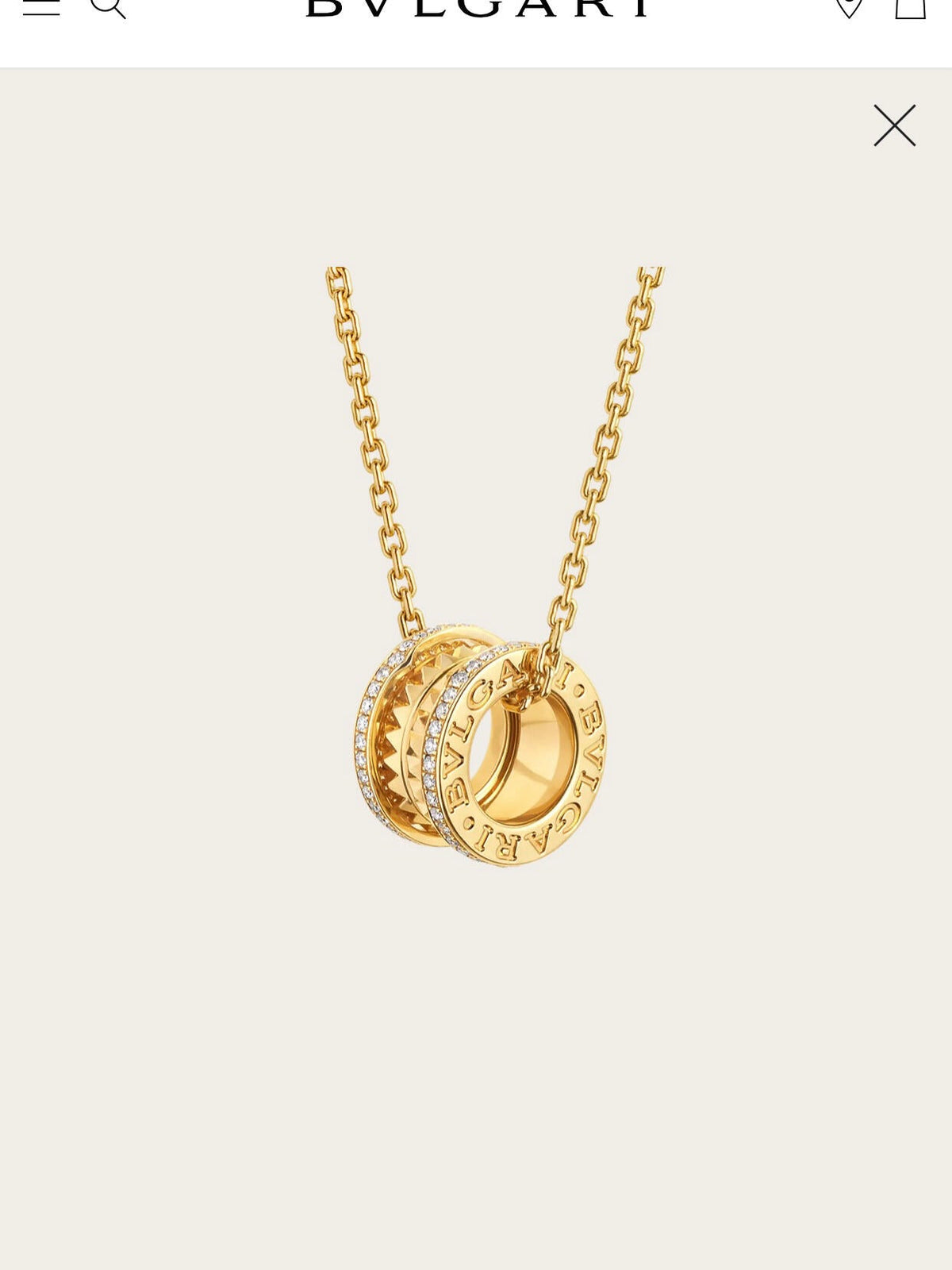 Martin Graham pendant necklace in polished metal-tone – main product view