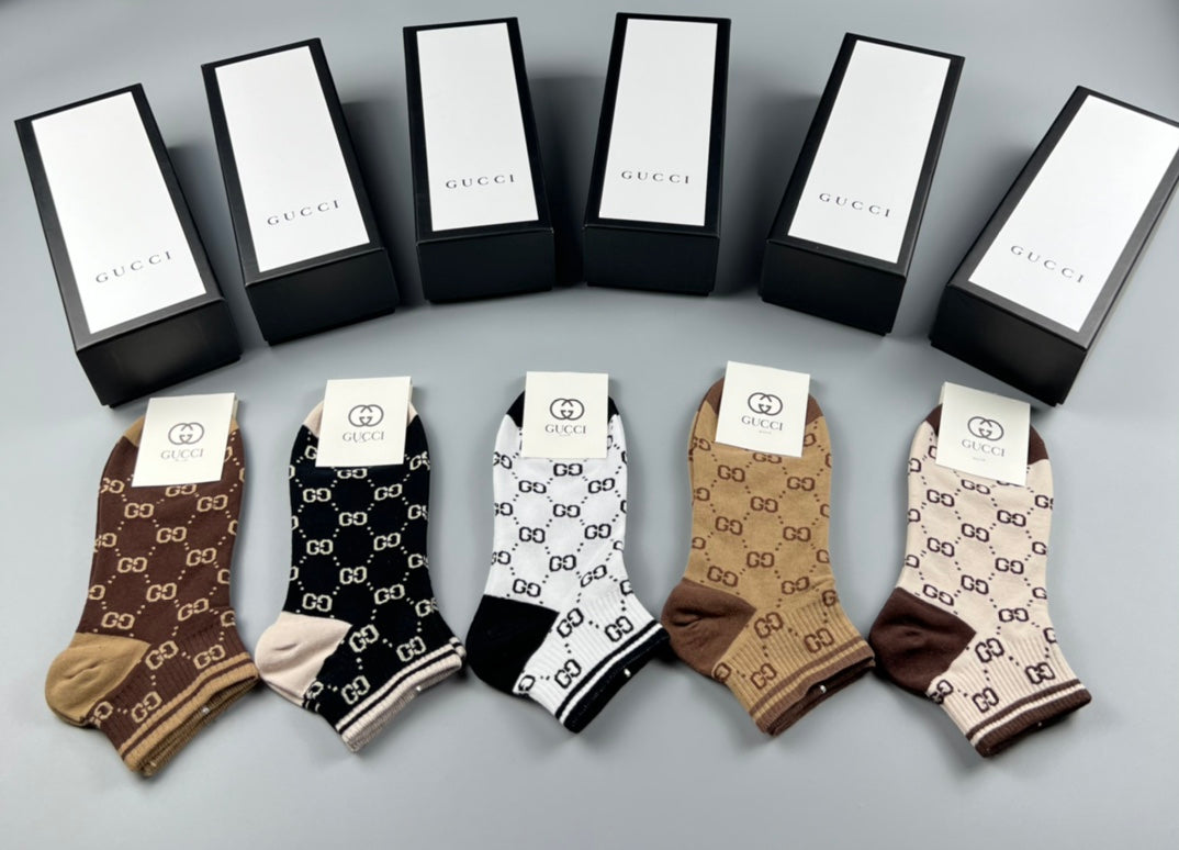 Gucci Cotton Socks – 5-Pair Pack