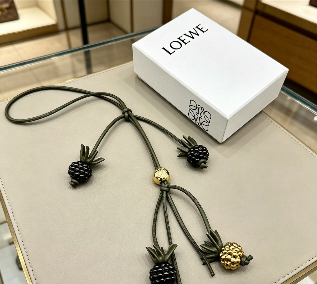 Martin Graham bag charm in polished metal-tone – main product view