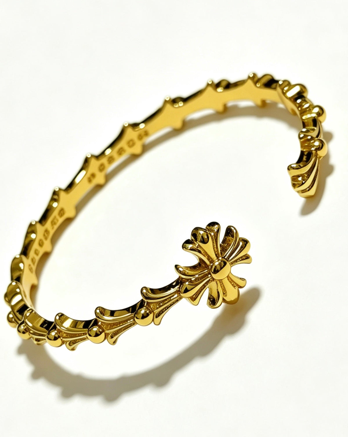 Martin Graham bangle in polished metal-tone – main product view